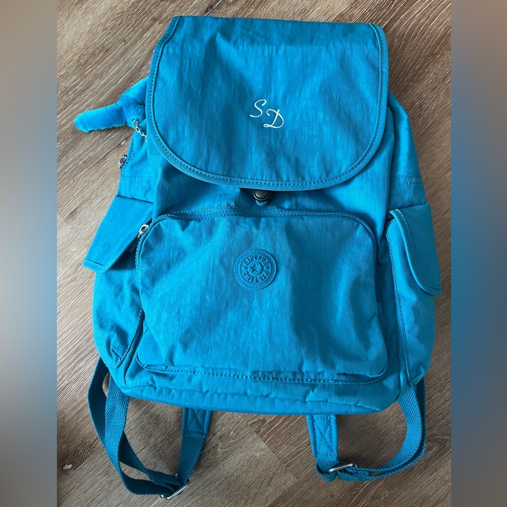Kipling Teal Backpack With Interior Pockets - image 1